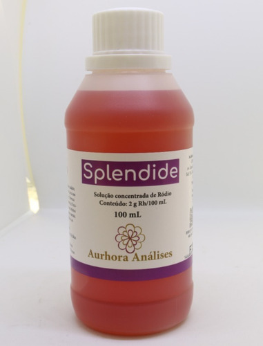 Banho De Ródio Splendide - 100ml (2g) - Aurhora Análises
