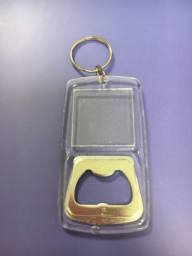 Pak De 12 Llavero Destapador Acrílico Porta Foto 3,2 X 3,2