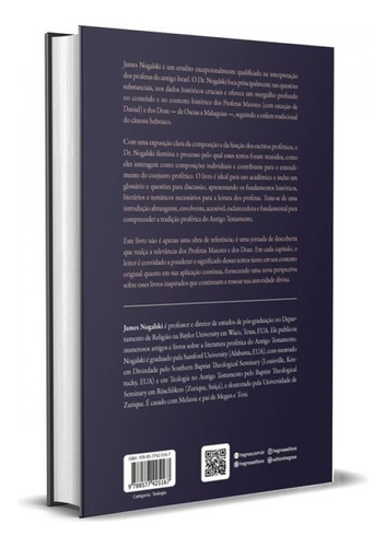 Introducao Aos Profetas Hebreus, De James, Nogalski., Vol. 1. Editorial Hagnos, Capa Dura, Edição 2024-05-20 00:00:00 Em Português