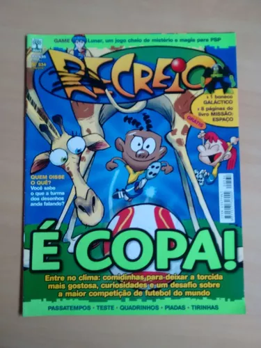 Revista Recreio 534 Copa Passatempo Jogos Brincadeiras 492p