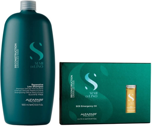 Shampoo 1000ml + Caja De Ampollas Alfaparf Reconstruction