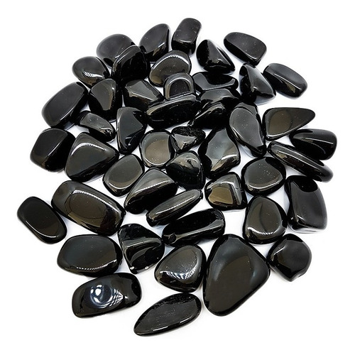 Piedra Premium Reiki Obsidiana Rolada 1 Piedra - Pacha Kuyuy