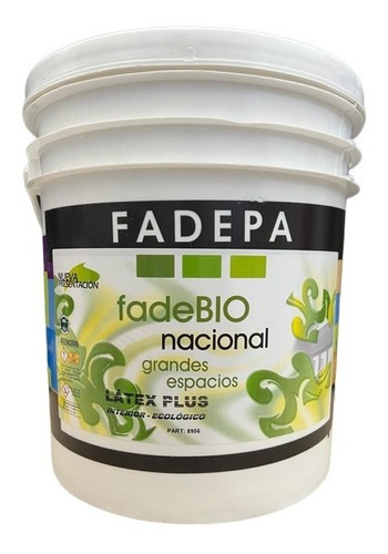 Látex Fadepa Plus Ecológico Interior 20 Litros Blanco