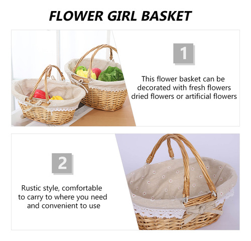 Cesta Multiusos Para Pícnic, Cesta De Boda, Portátil, S