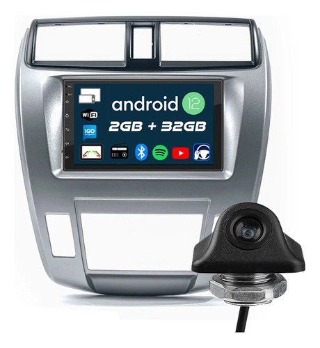 Estereo Pantalla Android 7 Honda City Gps Bt Wifi Android 12