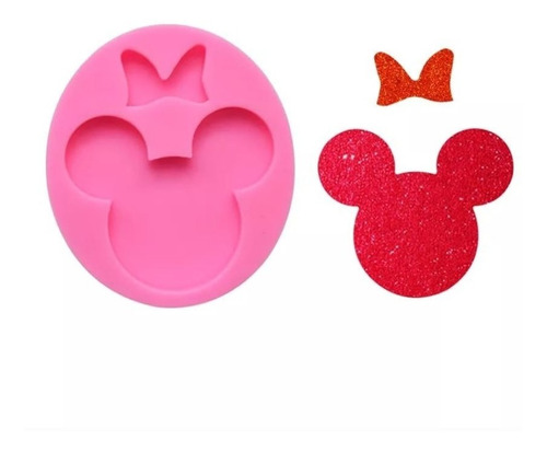 Molde Silicona Cara Rostro Minie Mickey Fondant Yeso 