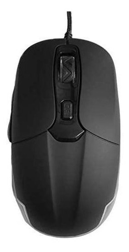 Mouse Optico Usb Negro 5 Botones 4 Niveles Dpi