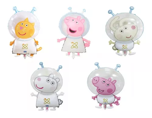 Pack 5 Globos Peppa Pig Y Sus Amigos