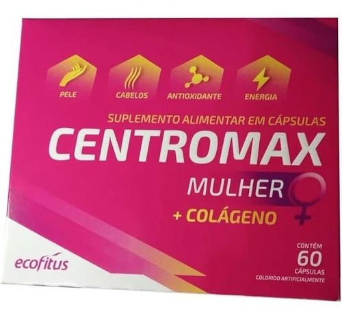 Centromax Suplemento Vitamina Mulher Colageno 60 Caps Full