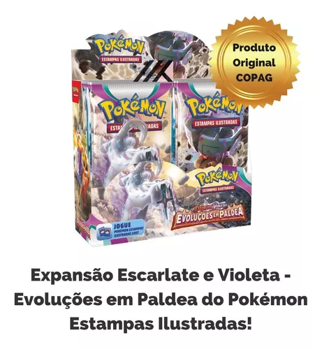 Box Sprigatito Coleção Paldea COPAG Original Lacrada 6 Booster Carta  Pokémon TCG