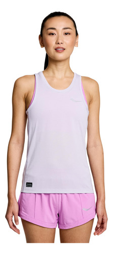 Saucony Camiseta Con Cronómetro Para Mujer, Mauve