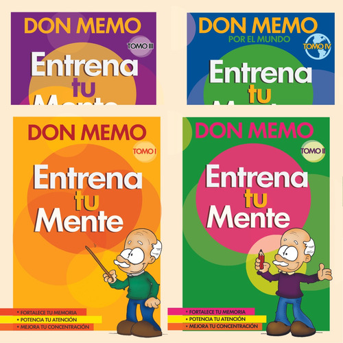 Don Memo - Entrena Tu Mente - Combo Promo - Los 4 Tomos