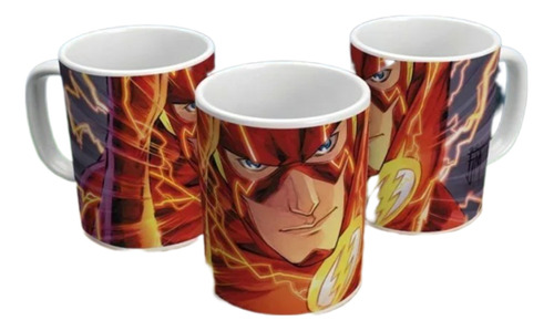 Caneca Em Porcelana Flash Liga Da Justiça Dc Comics