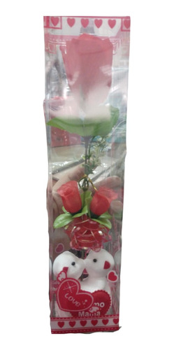 Ositos Con Rosas Caja / Regalo San Valentín Te Amo Mamá