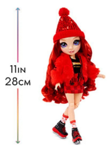 Rainbow High Ruby Anderson, Color Negro, Invierno