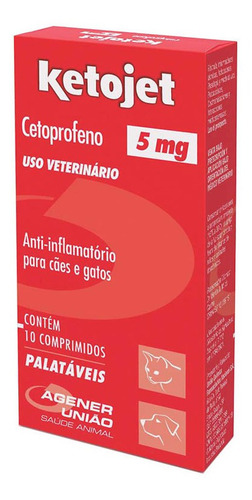 Ketojet 5mg Anti-inflamatório 10 Comprimidos