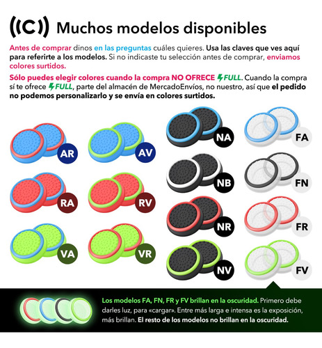 Pack 10 Gomas Palanca De Control Para Xbox One X S Ps5 Ps4