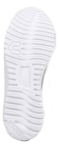 Tenis Para Hombre Cómodos Transpirables Charly Gris/blanco Tallas 25-29 Mod. 1029728