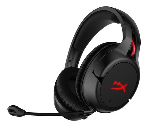 Auriculares gamer inalámbricos HyperX Cloud Flight HX-HSCF negro con luz rojo LED