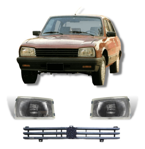 Opticas Y Parrilla Peugeot 504 Srx 1991 1992 1993