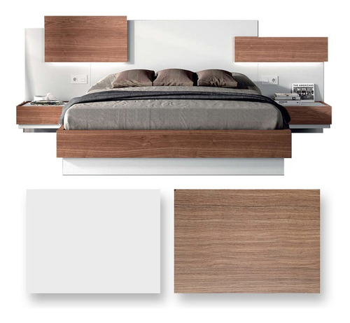 Imagen 3 de 6 de Cama Moderna Inv-1036 Venecia Clasic (missidream) +obsequio