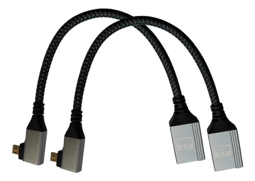 Seadream 4k En Ángulo Micro Hdmi A Hdmi Cable Adaptador Paqu