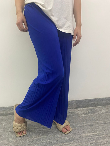 Pantalón Mujer Cómodos Pierna Amplia Resorte Casual Ligero