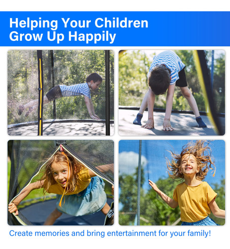 Simple Deluxe Trampolín Para Niños Con Caja De Seguridad