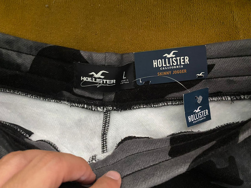 Jogger (pants) Hollister Gris Camuflaje Talla Grande (l) Mod