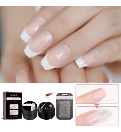 Fe Juego De Pegamento For Extensiones De Uñas Antigrietas
