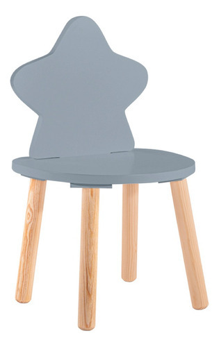 Silla De Estrella Para Niñas Y Niños Duduk Color de la estructura de la silla Azul