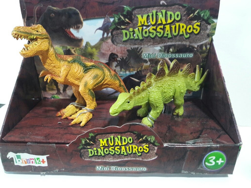 2 Muñecos Dinosaurios De Plástico