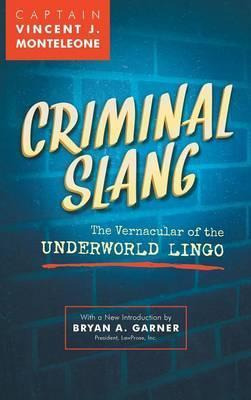 Libro Criminal Slang - Vincent J Monteleone