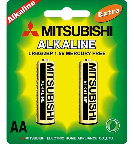 Pila Batería Mitsubishi Alcalina Aa 12 Blister Caja 24 Und 
