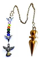 Comprar Péndulo De Bronce 7 Arcangeles Reiki Radiestesia Rabdomancia