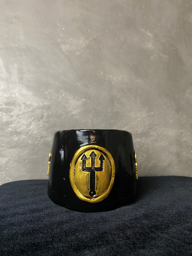 Copo Tranca Rua / Destranca Rua /almas / Encruzilhada Preto Vermelho E Dourado