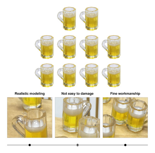 Minivasos De Chupito Con Forma De Taza De Cerveza, 10 Unidad