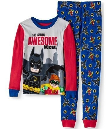 Bellos Pijamas Lego Batman Talla 4 Brilla En La Oscuridad