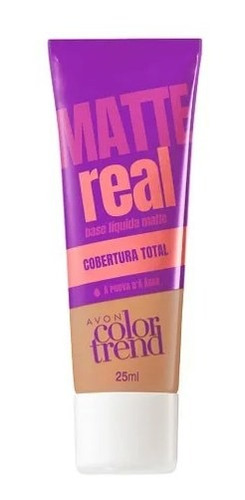 Imagem 1 de 1 de Base Líquida Matte Color Trend Real Rosado Médio 25ml - Avon