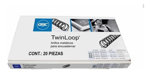 Arillo Metálico Twinloop Gbc De 7/16 