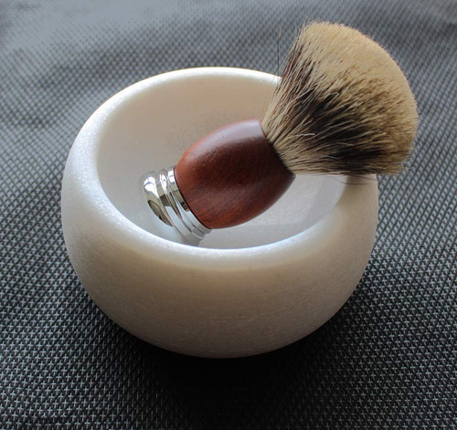 Jabn De Afeitar Y Tazn De Crema Para Hombres, Piedra De Mrmo
