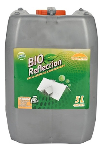 Sello Acrílico Thermotek Bio Reflection Gris Galón 5 L Tinta Transparente Exterior Transparente