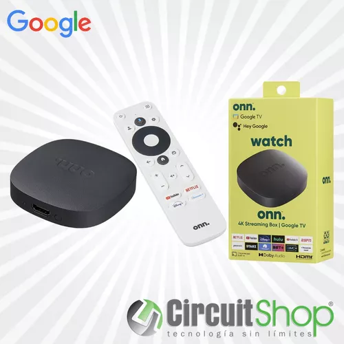 onn Android TV 4K UHD - Dispositivo de transmisión con control remoto por  voz y cable HDMI