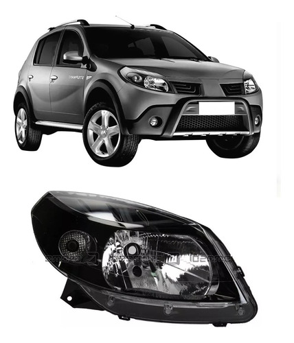 Optica Sandero Stepway 2008 2009 2010 2011 Fondo Negro