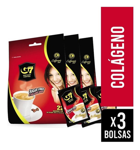 Pack X3 Café Instantáneo Con Colágeno G7 - Trung Nguyen