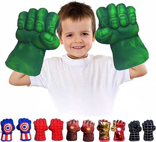 Guantes Super Heroe Hulk Spiderman Capitan America Avengers