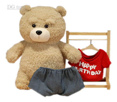 30cm Divertido Oso De Peluche Ted Teddy Bear Happy Birthday