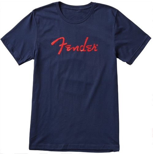 Camiseta Masculina Fender Foil Spaghetti Logo Nova Original