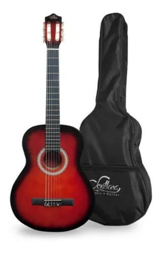 Guitarra Clasica Sevillana 8453 30 Pulgadas Sunburst Color Rojo