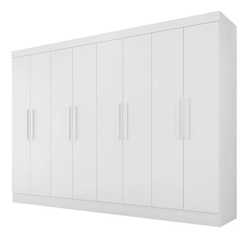 Guarda Roupa Casal Mariah 8 Portas Branco